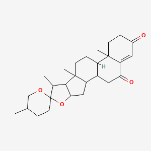molecular formula C27H38O4 B12100346 Diosgenin-3,6-dione 