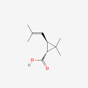 molecular formula C10H16O2 B1210035 (+)-反式除虫菊酸 CAS No. 4638-92-0