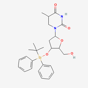 molecular formula C26H34N2O5Si B12100365 ((2R,4S,5R)-4-(tert-butyldiphenylsilyloxy)-5-(hydroxymethyl)-tetrahydrofuran-2-yl)-5-methylpyrimidine-2,4(1H,3H)-dione 