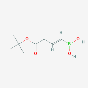 molecular formula C8H15BO4 B12100407 3-(tert-Butoxycarbonyl)prop-1-enylboronicacid 