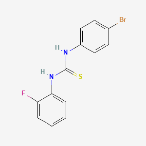 molecular formula C13H10BrFN2S B1210042 1-(4-Bromophenyl)-3-(2-fluorophenyl)thiourea CAS No. 65551-03-3