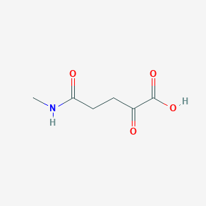 molecular formula C6H9NO4 B1210050 N-methyl-2-oxoglutaramic acid 