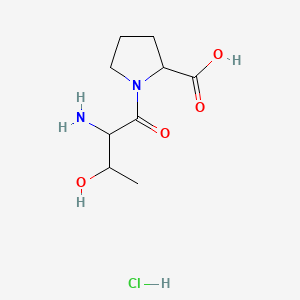 molecular formula C9H17ClN2O4 B12100521 H-Thr-Pro-OHHCl 