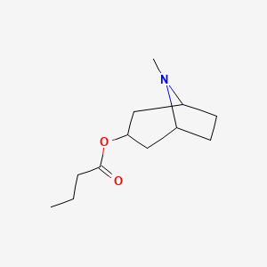 molecular formula C12H21NO2 B12100557 3-Butyryloxytropane 