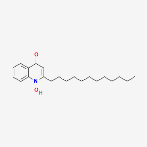 molecular formula C21H31NO2 B1210066 1-hydroxy-2-dodecyl-4(1H)quinolone 