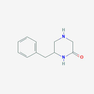 molecular formula C11H14N2O B12100686 6-Benzyl-piperazin-2-one 