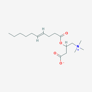 molecular formula C17H31NO4 B12100691 3-[(E)-dec-4-enoyl]oxy-4-(trimethylazaniumyl)butanoate 