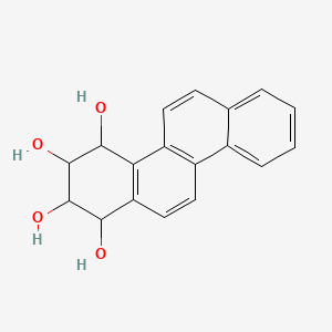 molecular formula C18H16O4 B12100699 1,2,3,4-Chrysenetetrol, 1,2,3,4-tetrahydro- CAS No. 79356-06-2