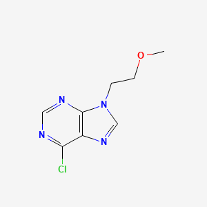 molecular formula C8H9ClN4O B12100752 6-Chloro-9-(2-Methoxy-ethyl)-9H-purine 