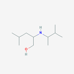 molecular formula C11H25NO B12100763 4-Methyl-2-[(3-methylbutan-2-yl)amino]pentan-1-ol 