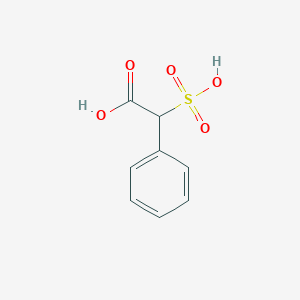 molecular formula C8H8O5S B1210078 alpha-Sulfophenylacetic acid CAS No. 41360-32-1