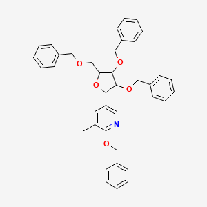 5-(2,3,5-Tri-O-benzyl-beta-D-ribofuranosyl)-3-methyl-2-benzyloxypyridine