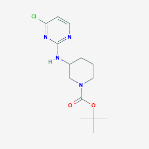 molecular formula C14H21ClN4O2 B12100829 tert-Butyl 3-((4-chloropyrimidin-2-yl)amino)piperidine-1-carboxylate 