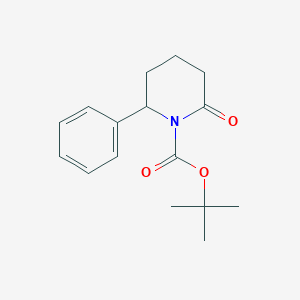 molecular formula C16H21NO3 B12100866 (R)-tert-Butyl 2-oxo-6-phenylpiperidine-1-carboxylate 