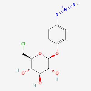 molecular formula C12H14ClN3O5 B1210087 4-Azidophenyl-6-chloro-6-deoxy-beta-glucopyranoside CAS No. 75871-51-1