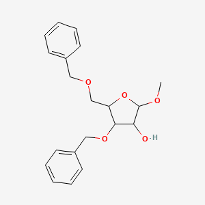 molecular formula C20H24O5 B12100875 methyl-(O3,O5-dibenzyl-xi-D-xylofuranoside) 