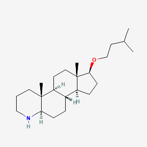 molecular formula C23H41NO B1210088 17-Isopentyloxy-4-azaandrostane CAS No. 41460-86-0