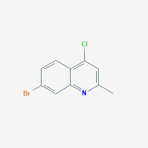 molecular formula C10H7BrClN B121009 7-溴-4-氯-2-甲基喹啉 CAS No. 143946-45-6