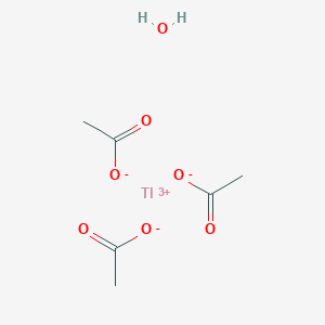 molecular formula C6H11O7Tl B12100910 Thallium(3+);triacetate;hydrate 