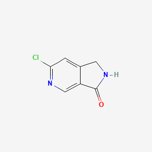 molecular formula C7H5ClN2O B12100986 6-Chloro-1,2-dihydro-3H-pyrrolo[3,4-C]pyridin-3-one 
