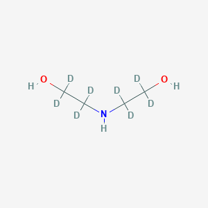 molecular formula C4H11NO2 B121010 Bis(2-hydroxyethyl)-D8-amine CAS No. 103691-51-6