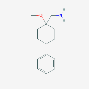 molecular formula C14H21NO B12101002 (1-Methoxy-4-phenylcyclohexyl)methanamine 