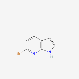 molecular formula C8H7BrN2 B12101010 6-bromo-4-methyl-1H-pyrrolo[2,3-b]pyridine 