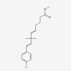 molecular formula C18H23ClO2 B1210106 Methyl 9-(4-chlorophenyl)-7,7-dimethylnona-5,8-dienoate 