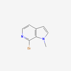 molecular formula C8H7BrN2 B12101063 1H-Pyrrolo[2,3-c]pyridine, 7-bromo-1-methyl- 
