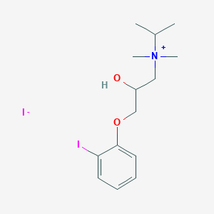 1-Propanaminium, 2-hydroxy-3-(2-iodophenoxy)-N,N-dimethyl-N-(1-methylethyl)-, iodide