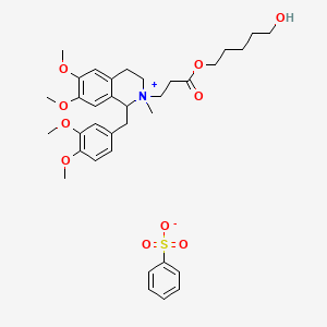 molecular formula C35H47NO10S B12101096 (R)-LaudanosineN-3-((5-Hydroxypentyl)oxy)-3-oxopropylBenzenesulfonate 