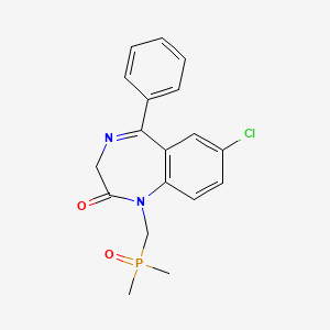 molecular formula C18H18ClN2O2P B1210111 Fosazepam CAS No. 35322-07-7