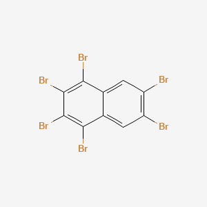 molecular formula C10H2Br6 B1210115 1,2,3,4,6,7-六溴萘 CAS No. 75625-24-0
