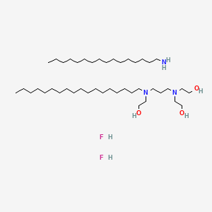 molecular formula C43H95F2N3O3 B1210118 Elmex CAS No. 37357-55-4