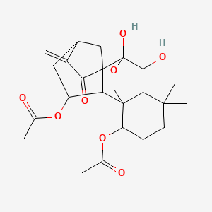 molecular formula C24H32O8 B12101184 Shikokianin 