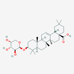 molecular formula C35H56O7 B1210119 3-O-Arabinopyranosyloleanolic acid CAS No. 58163-30-7