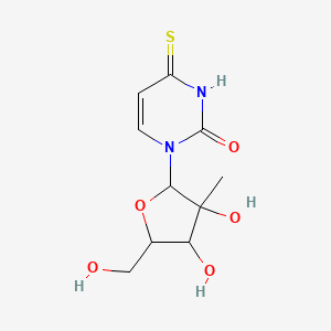 molecular formula C10H14N2O5S B12101211 2'-beta-C-Methyl-4-thiouridine 
