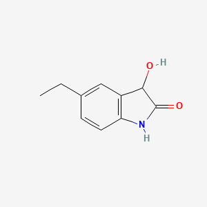 molecular formula C10H11NO2 B12101226 5-Ethyl-3-hydroxy-2,3-dihydro-1H-indol-2-one 