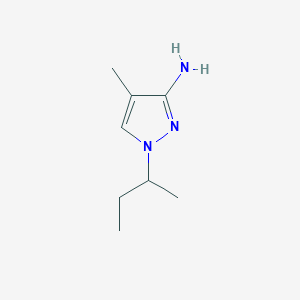 molecular formula C8H15N3 B12101256 1-(Butan-2-YL)-4-methyl-1H-pyrazol-3-amine 