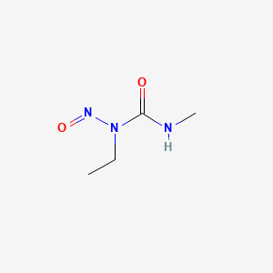 molecular formula C4H9N3O2 B1210126 1-Nitroso-1-ethyl-3-methylurea CAS No. 72479-23-3
