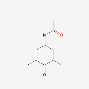 molecular formula C10H11NO2 B1210127 N-(3,5-dimethyl-4-oxo-1-cyclohexa-2,5-dienylidene)acetamide CAS No. 74827-85-3