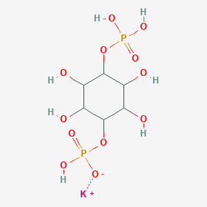 molecular formula C6H13KO12P2 B12101282 Potassium;(2,3,5,6-tetrahydroxy-4-phosphonooxycyclohexyl) hydrogen phosphate 