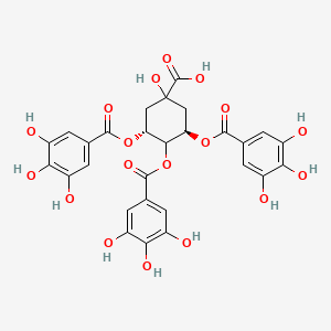 molecular formula C28H24O18 B1210129 3,4,5-Tri-O-galloylquinic acid CAS No. 99745-62-7