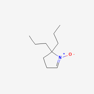 molecular formula C10H19NO B1210134 5,5-Dipropyl-1-pyrroline 1-oxide CAS No. 104463-51-6