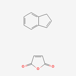 molecular formula C13H10O3 B12101359 furan-2,5-dione; 1H-indene CAS No. 28476-72-4