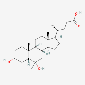 molecular formula C25H42O4 B1210138 3,6-Dihydroxy-6-methylcholan-24-oic acid 