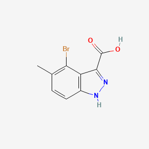 molecular formula C9H7BrN2O2 B12101405 4-bromo-5-methyl-1H-indazole-3-carboxylic acid 