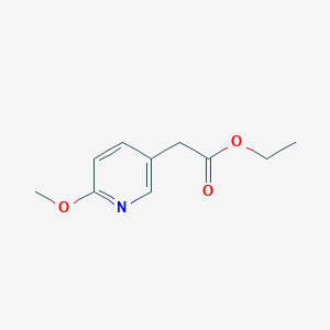 molecular formula C10H13NO3 B12101436 Ethyl 2-(6-methoxypyridin-3-yl)acetate CAS No. 464152-40-7