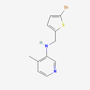 molecular formula C11H11BrN2S B12101457 N-[(5-bromothiophen-2-yl)methyl]-4-methylpyridin-3-amine 
