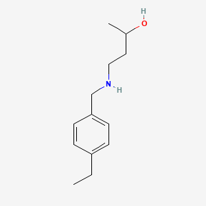 molecular formula C13H21NO B12101458 4-{[(4-Ethylphenyl)methyl]amino}butan-2-ol 